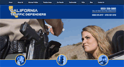 Desktop Screenshot of californiatrafficdefenders.com