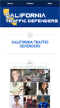 Mobile Screenshot of californiatrafficdefenders.com